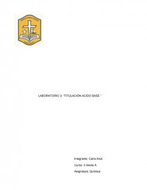 LABORATORIO: “TITULACIÓN ACIDO BASE“. Página 1