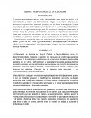 ﻿Ensayo: la importancia de la planeacion