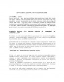 POSIBLES CAUSAS QUE DIERON ORIGEN AL PROBLEMA DE COMUNICACIÓN: