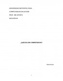 COMPETENCIAS EN ACCION ¿QUÉ ES UNA COMPETENCIA?