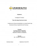 Incidencia de la Falta de Alcantarillado en la vereda Pueblo Viejo Municipio de Mocoa