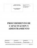 Programa de capacitación y adiestramiento