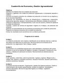 Cuadernillo de Economía y Gestión Agroambiental