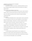 INFORME DE ACTIVIDADES DE RUTA DE MEJORA