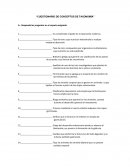 Cuestionario de conceptos de taxonomía