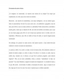 Ejercicio de escritura creativa.