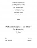 Protección Integral de los Niños y Adolescentes.