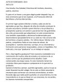 Discurso de egresados