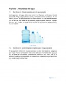 Condiciones físicas exigidas para el agua potable