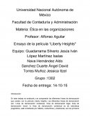 Ensayo de la película “Liberty Heights"