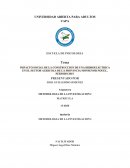 IMPACTO SOCIAL DE LA CONSTRUCCION DE UNA HIDROELECTRICA EN EL SECTOR AGRICOLA DE LA PROVINCIA MONSENOR NOUEL, PERIODO 2015.