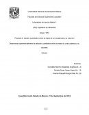 Proyecto 1 Determinar experimentalmente la relación cuantitativa entre la masa de una sustancia y su volumen.
