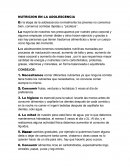 NUTRICION EN LA ADOLESCENCIA