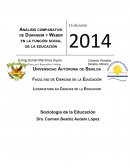 Un Análisis comparativo de Durkheim y Weber en la función social de la educación