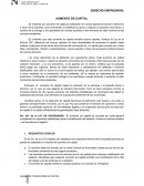 AUMENTO DE CAPITAL. REQUISITOS LEGALES