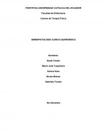 SEMIOPATOLOGÍA CLÍNICO QUIIRÚRGICA. Página 1