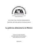 Como avanza la pobreza alimentaria en México