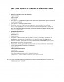 TALLER DE MEDIOS DE COMUNICACIÓN EN INTERNET
