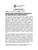 Ensayo dfe ¿Porque el pilar fundamental de la educación es tan importante para el capital Humano?