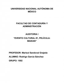 EVENTO CULTURAL, PELÍCULA: MAIDAN. Página 1