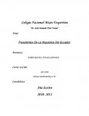 Presidentes Constituvionales del Ecuador