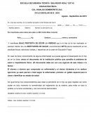 Carta Responsiva secundaria