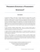 Pensamiento Estrategico ó Planeamiento Estrategico