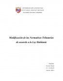 Impuestos.Cambios en Tributo o fuentes de ingreso del Gobierno
