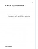 Introducción a la contabilidad de costos