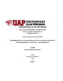 Determinacion de la calidad paisajistica en el area de influencia del botadero municipal yacucatina