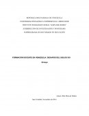 PROCESO DE FORMACION DOCENTE EN VENEZUELA