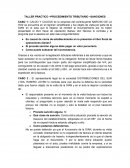 TALLER PRACTICO –PROCEDIMIENTO TRIBUTARIO –SANCIONES