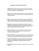 Tareas: vocabulario de filosofia del derecho
