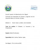 El Salvador su economía y sus proyecciones