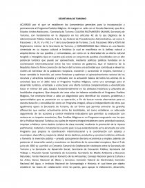 NUEVOS LINEAMIENTOS PARA PUEBLOS MAGICOS. Página 1
