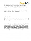 Tarea de Emprendimiento e Innovación: “Noticas e ideas basadas en aspectos innovadores”.