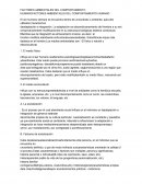 FACTORES AMBIENTALES DEL COMPORTAMIENTO HUMANO