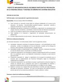 PROYECTO IMPLEMENTACION DEL RECORRDIO PARTICIPATIVO PREVENCIÓN DE LA VIOLENCIA SEXUAL Y VIOLENCIA DE GÉNERO EN EL SISTEMA EDUCATIVO