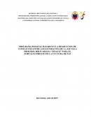 PROGRAMA POLICIAL BASADO EN LA RESOLUCIÓN DE CONFLICTOS ENTRE LOS ESTUDIANTES DE LA ESCUELA PRIMARIA BOLIVARIANA “TINACO” PARA EL FORTALECIMIENTO DE LA CULTURA DE PAZ