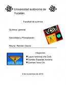 Química general Solubilidad y Precipitación