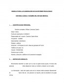 MODELO PARA LA ELABORACIÓN DE UN INFORME PSICOLÓGICO