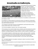 Granizada en Cadereyta. Reportaje