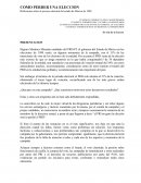 Reflexiones sobre el proceso electoral del estado de México de 1999.