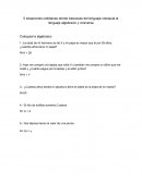 Lenguaje coloquial al lenguaje algebraico y viceversa