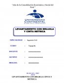 TOPOGRAFIA. LEVANTAMIENTO CON BRUJULA CINTA Y METRICA