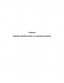 Jugando simbólicamente a la equidad de género