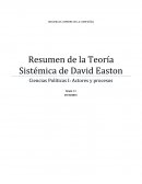 Resumen teoria sistemica David Easton