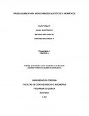 PRUEBA QUÍMICA PARA HIDROCARBUROS ALIFÁTICOS Y AROMÁTICOS
