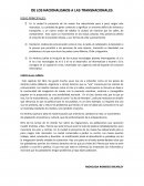 DE LOS NACIONALISMOS A LAS TRANSNACIONALES