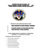 Investigación acción de ciencias naturales